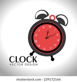 Time design over white background, vector illustration.