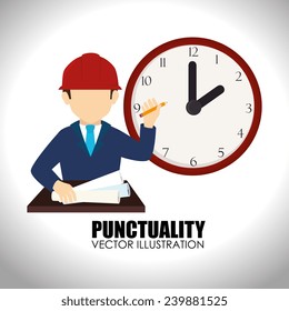 Time design over white background, vector illustration