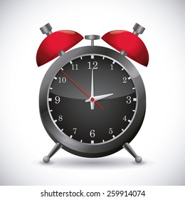Time design over white background, vector illustration.