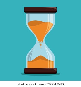 Time design over white background, vector illustration.