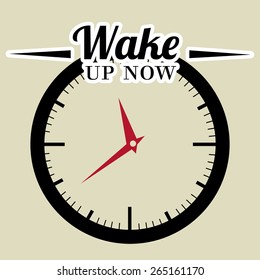 Time design over white background, vector illustration