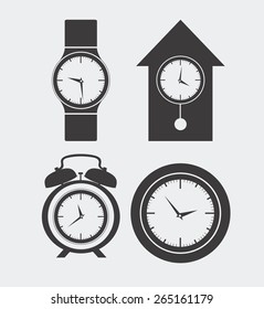Time design over white background, vector illustration