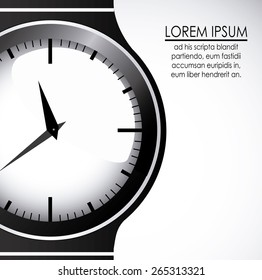 Time design over white background, vector illustration