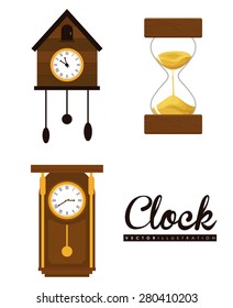 Time design over white background, vector illustration.