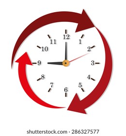 Time design over white background, vector illustration.