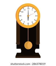 Time design over white background, vector illustration.