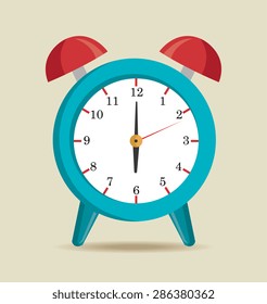 Time design over white background, vector illustration.