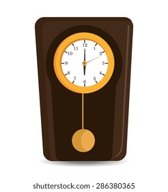 Time design over white background, vector illustration.