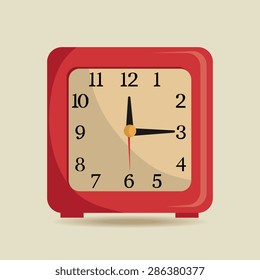 Time design over white background, vector illustration.