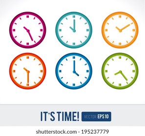 Time design over white background,vector illustration