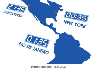 Time difference sign for traveler
