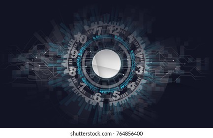 time digital electric abstract new technology background. Vector graphic design.for creative banner, poster, template website,book