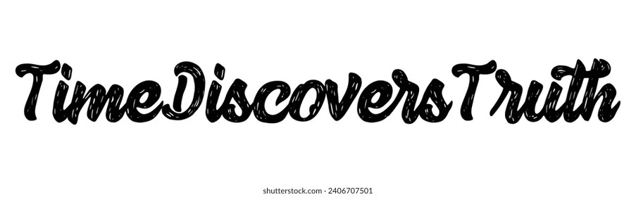 time descubre el texto de la verdad sobre fondo blanco.