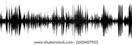 Time distribution of the total amplitude of the sound signal waves.