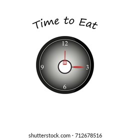 Time to eat. Logo for cafe
