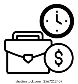 Time Economy Icon Element For Design