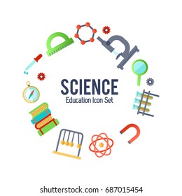 Time to education book back to school school subjects power of knowledge vector illustration