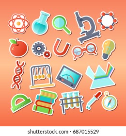 Time to education book back to school school subjects power of knowledge vector illustration
