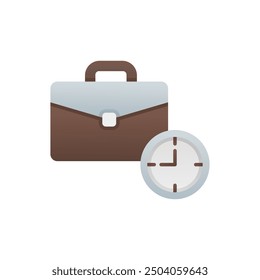 time efficiency icon on isolated background
