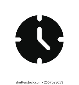 Time is of the Essence: A simple yet powerful icon symbolizing the passage of time, punctuality, and efficiency. This minimalist design is perfect for websites, apps, and presentations.