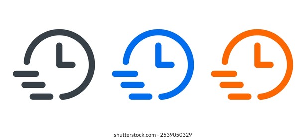 time fast icon eps 10