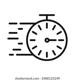 Time Fast Icon for Speed and Efficiency Tools