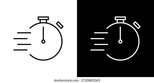 Iconos rápidos de tiempo símbolos de Vector de Diseño gráfico. icono Eps10.