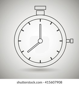 time flat icon design 