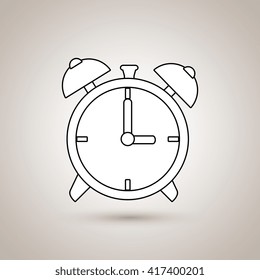 time flat icon design 