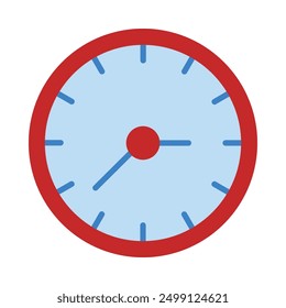 Diseño de icono plano de tiempo para personal y Uso comercial
