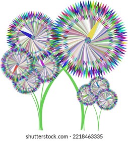 Time flowers show how much time they have left