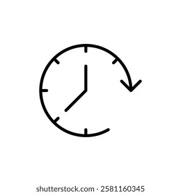 Time forward icon Art design illustration