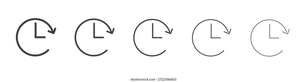 Diseño de iconos de avance de tiempo, logotipo, App, interfaz de usuario. Ilustración vectorial, EPS