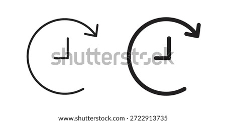 Time forward icon designs collection for mobile, ui, web.