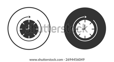 Time forward icon. filled flat sign for mobile concept. Vector graphics