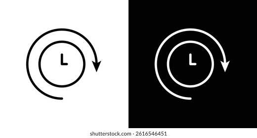 Time forward icon icons and symbol set. trendy illustration