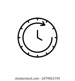 Time Forward Icon Ideal for Scheduling and Appointments