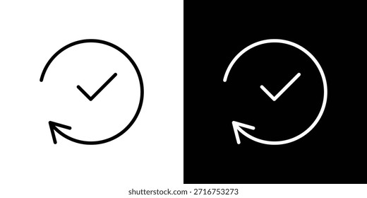 Time forward icon pictogram on White Background Editable Stroke.