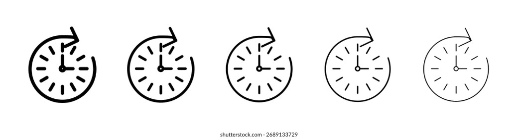 Time forward icon Vector Art Illustration