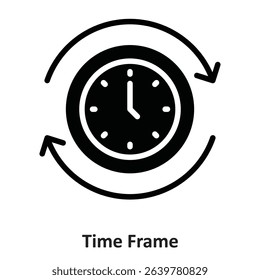 Time Frame Vector Icon which can easily modify or edit

