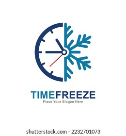 Time freeze logo vector design. Suitable for business, weather and time symbol