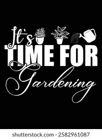 It's Time for Gardening Design Cut File.