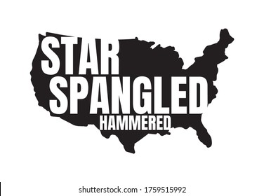 time to get star spangled hammered. 4th July design.