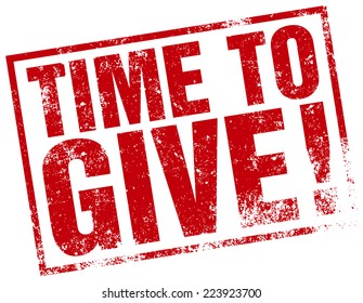 time to give stamp