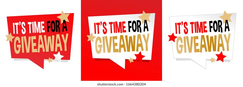 It's time for a giveaway