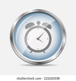 Time Glossy Icon Vector Illustration EPS10
