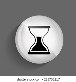 Time Glossy Icon Vector Illustration EPS10