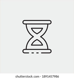 Time glss vector icon illustration sign