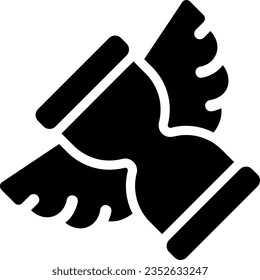 vector de ilustración de icono de glifo de tiempo