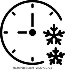 Zeitsymbol, Icon-Illustrationsvektor